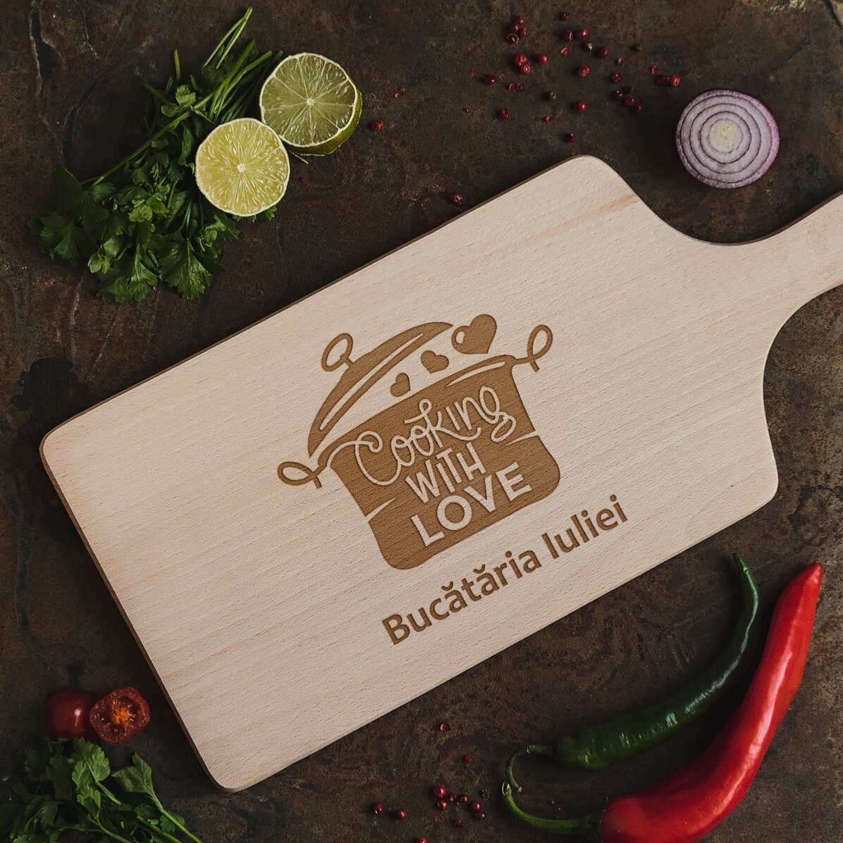 Individuell gestalteter Zerkleinerer – Cooking with love