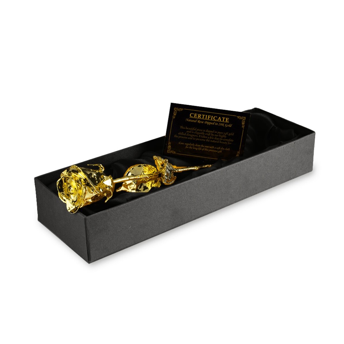 Mit 24-karätigem Gold überzogene Rose