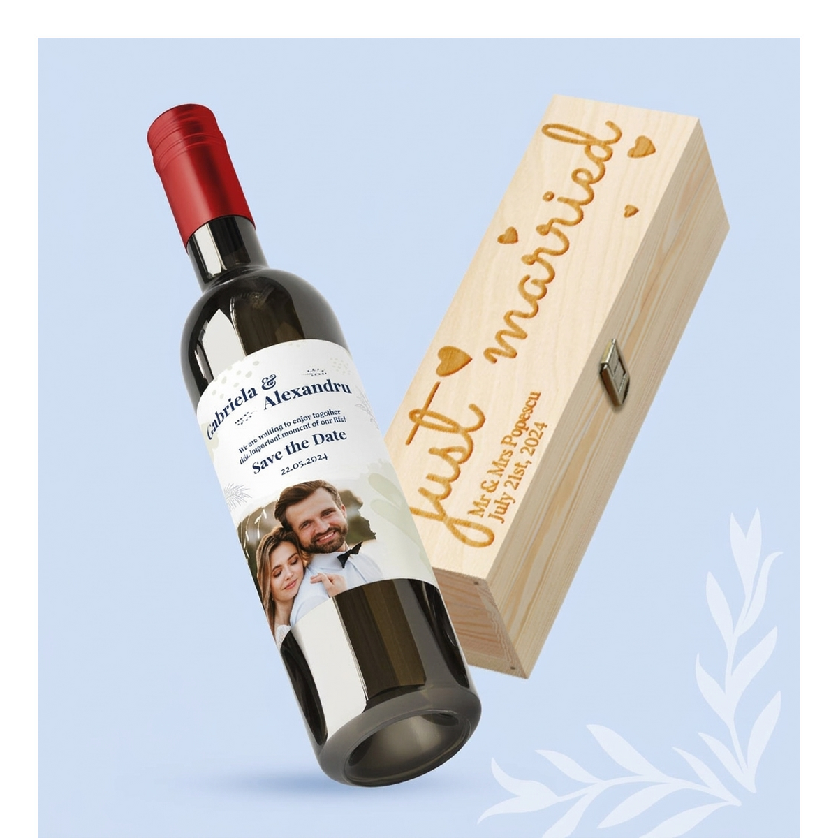 Weine und Weinkisten für die Hochzeit