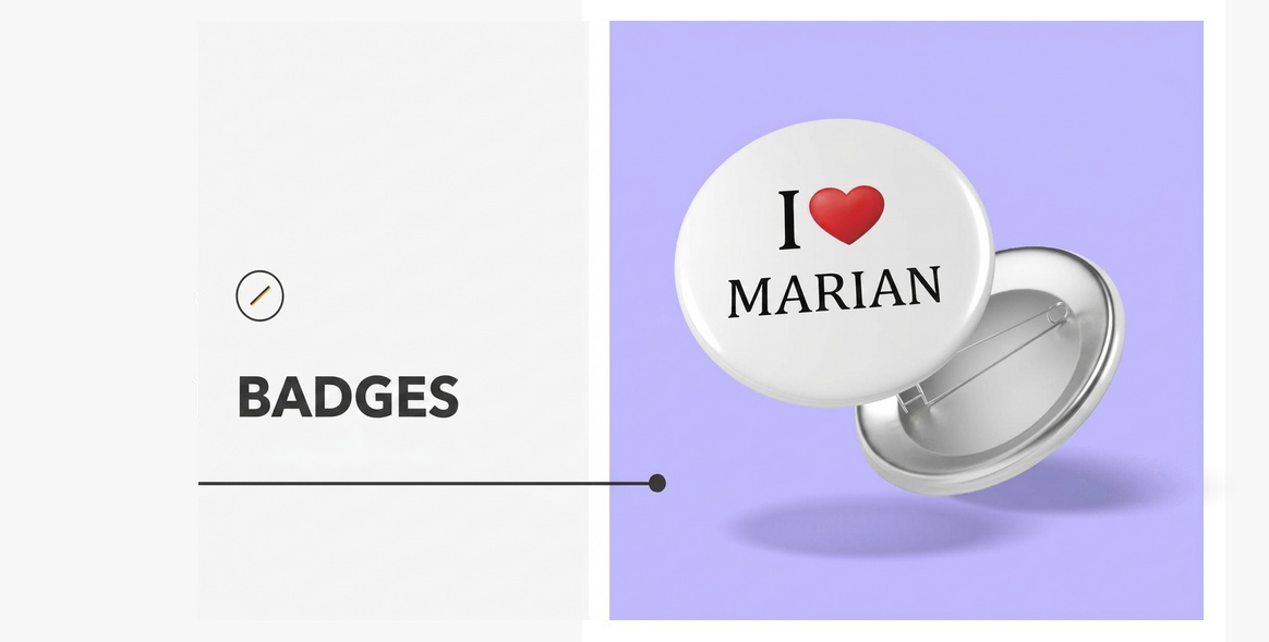 Personalisierte Metall-Buttons