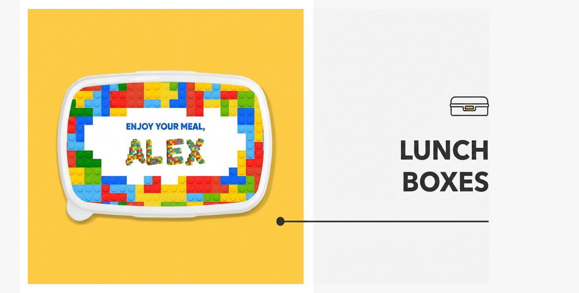 Personalisierte Lunchboxen und Dosen