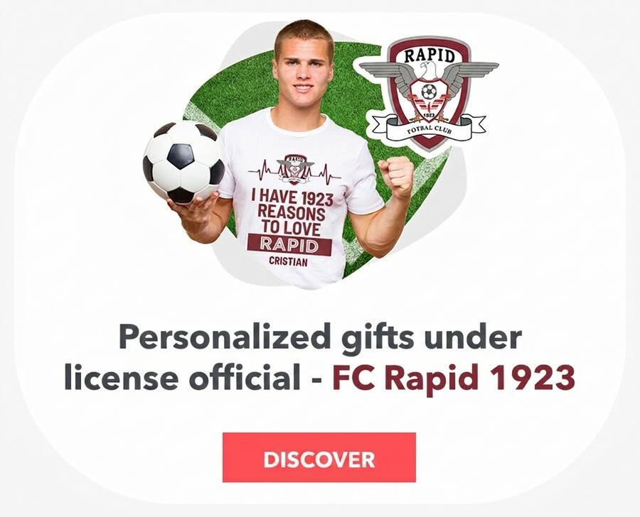Personalisierte Geschenke unter offizieller Lizenz – FC Rapid 1923 Bukarest