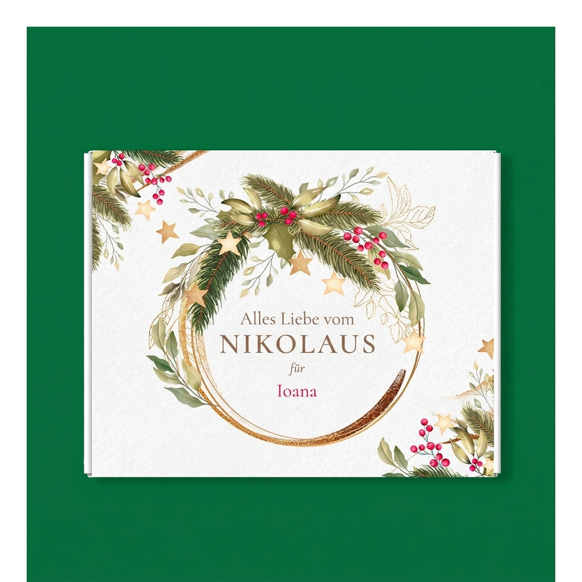 Personalisierte Pralinenschachteln zum Nikolaus