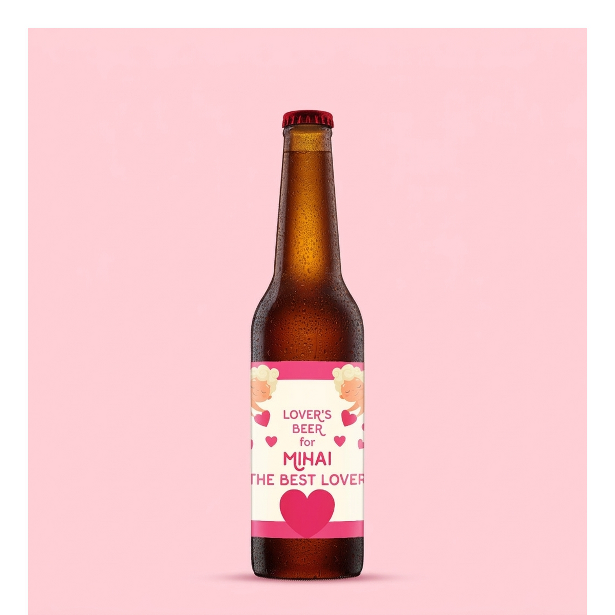 Personalisiertes Bier zum Valentinstag
