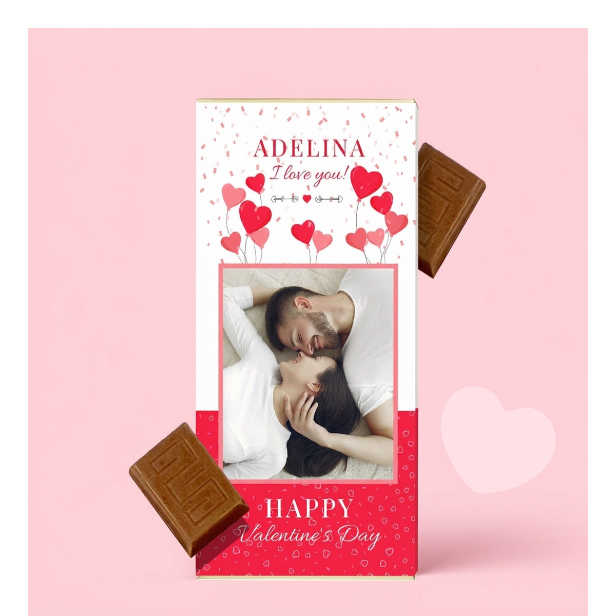 Personalisierte Schokolade zum Valentinstag