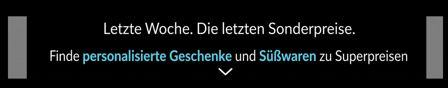 Black Week – Bis zu 50 % Rabatt auf süße Geschenke