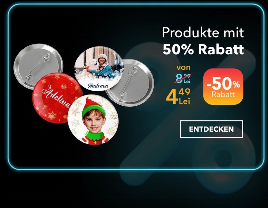 Personalisierte Geschenke mit 50 % Rabatt – Black Friday