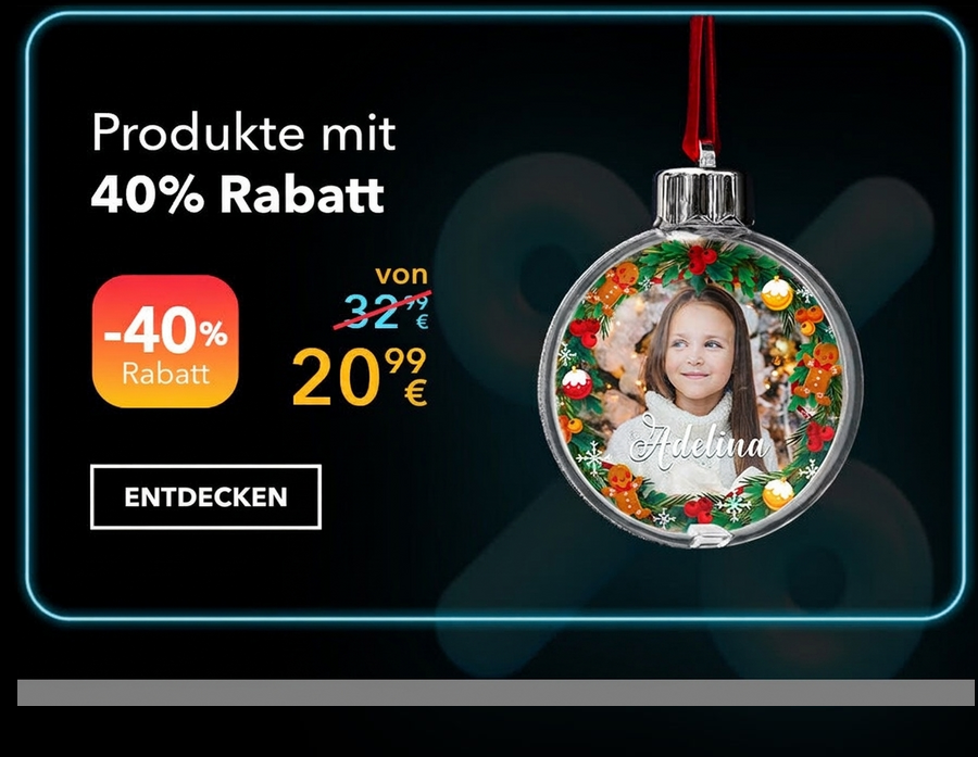 Personalisierte Geschenke mit 40 % Rabatt – Black Friday