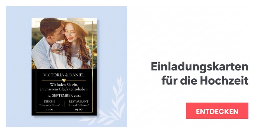 Personalisierte Hochzeitseinladungen