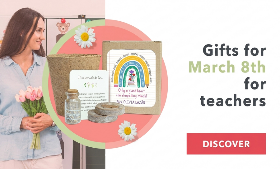 Personalisierte Geschenke für Lehrerinnen zum 8. März