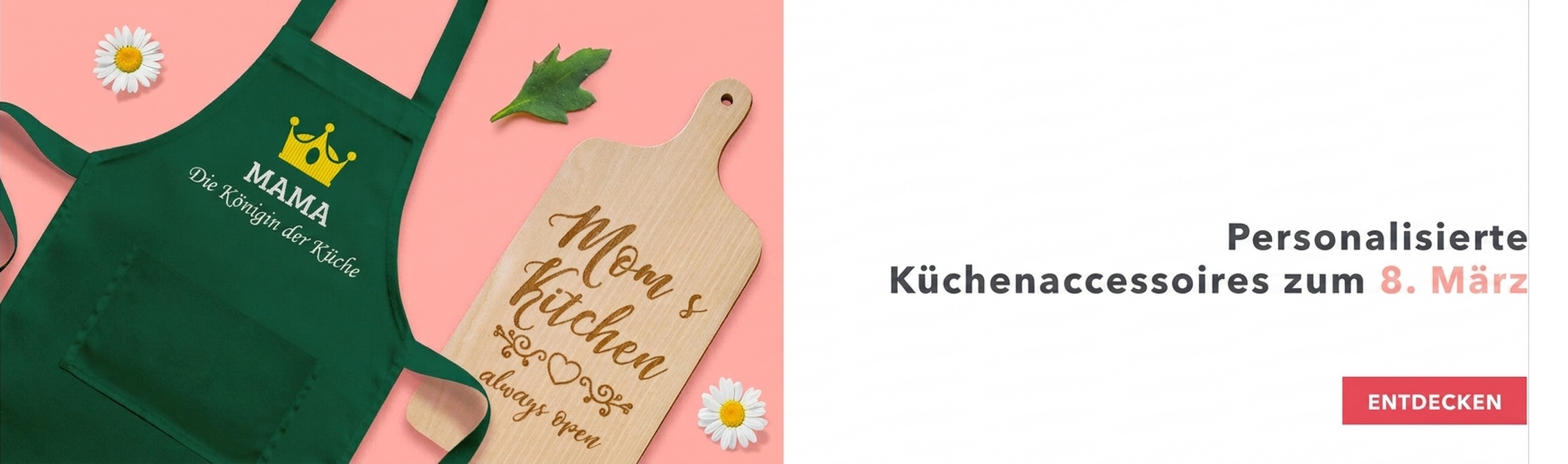 Personalisierte Küchenaccessoires zum 8. März