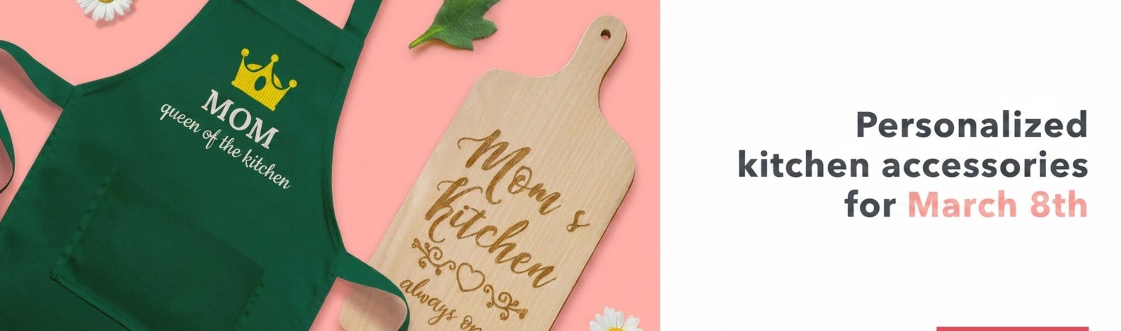 Personalisierte Küchenaccessoires zum 8. März