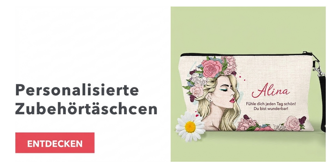 Personalisierte Täschchen für Accessoires
