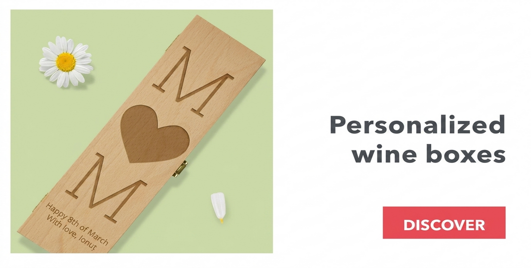 Personalisierte Weinkisten zum 8. März