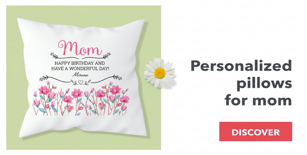Personalisierte Kissen zum 8. März
