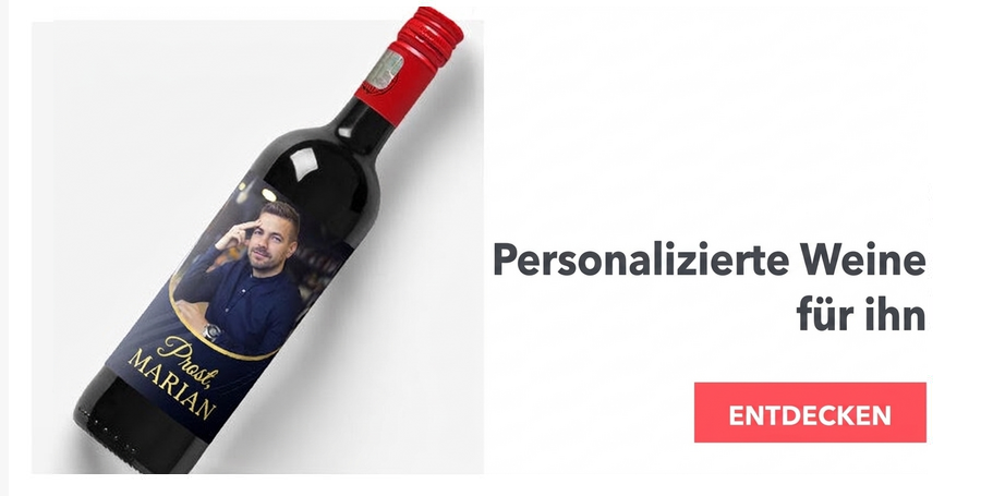 Personalisierte Weine für ihn