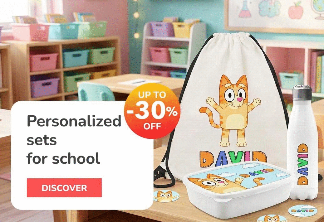 Personalisierte Sets für Schule und Kindergarten
