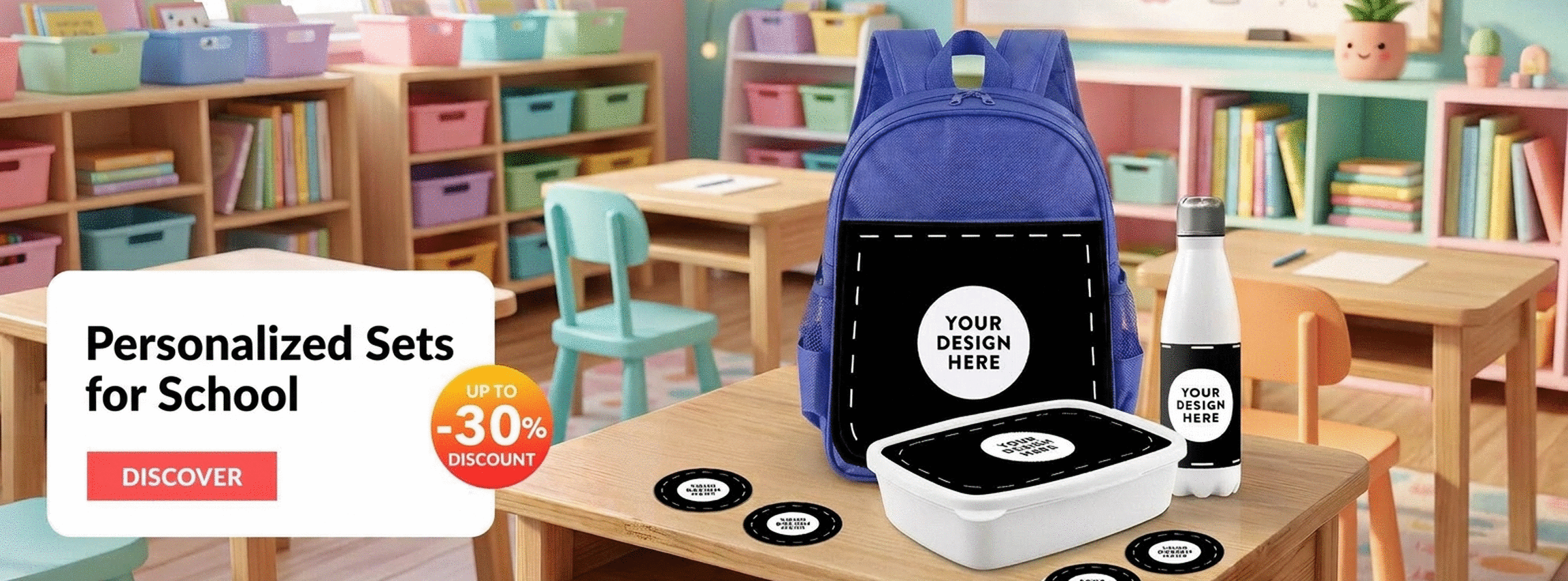 Personalisierte Sets für Schule und Kindergarten