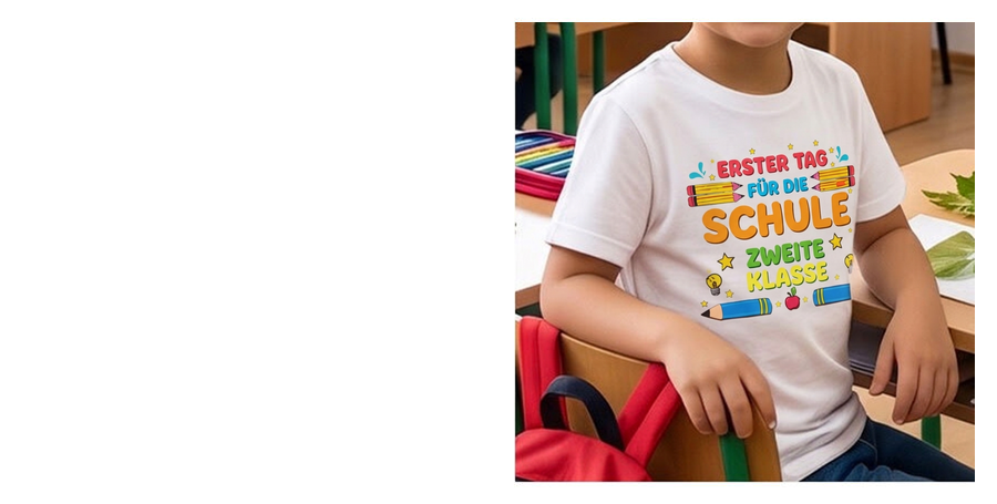 Personalisierte T-Shirts zum Schulanfang