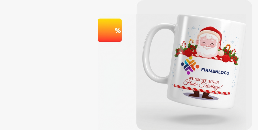 Personalisierte Weihnachts-Firmentassen