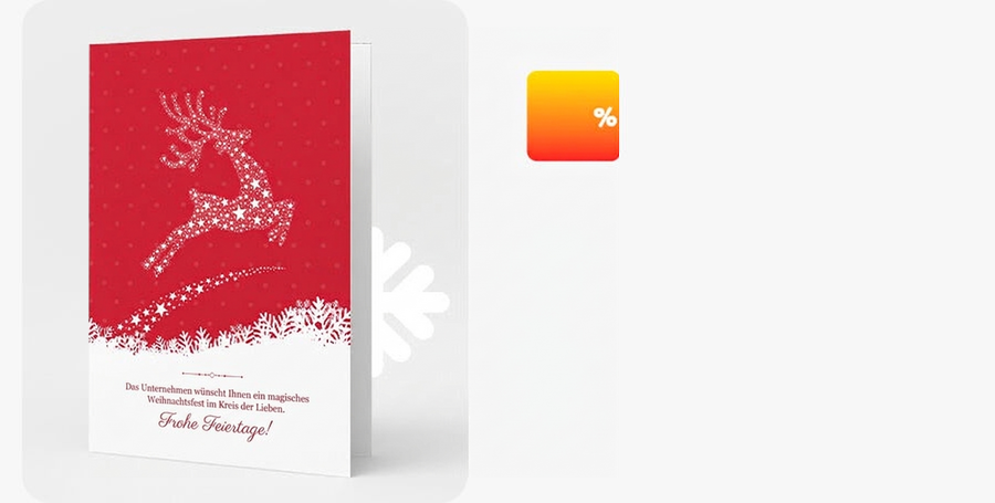 Personalisierte Weihnachtsgrußkarten und Firmenkarten