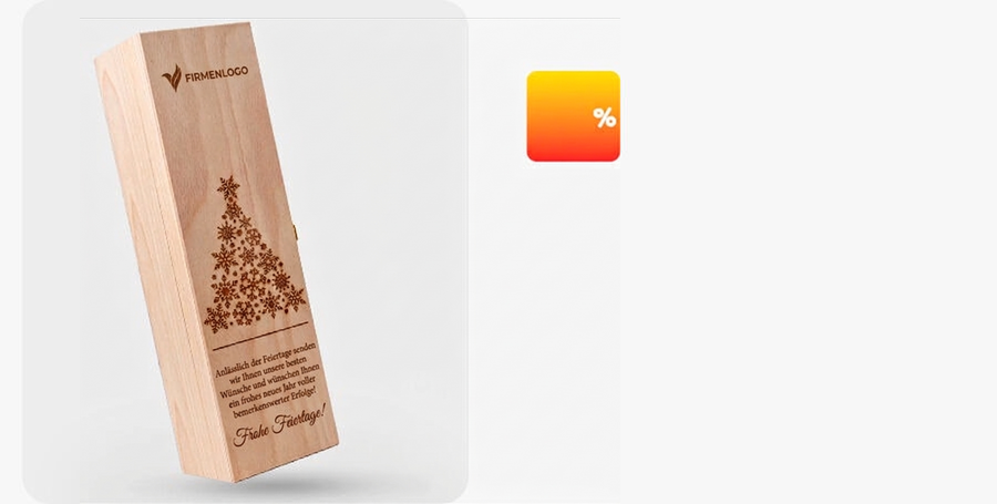 Personalisierte Weinkisten für Unternehmen zu Weihnachten