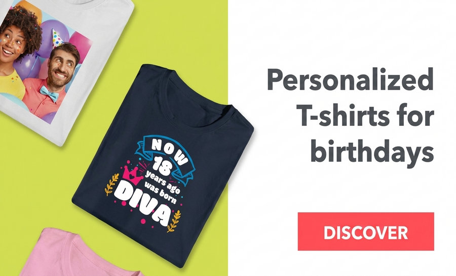 Personalisierte T-Shirts für Geburtstage