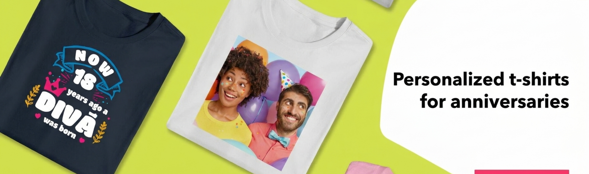 Personalisierte T-Shirts für Geburtstage