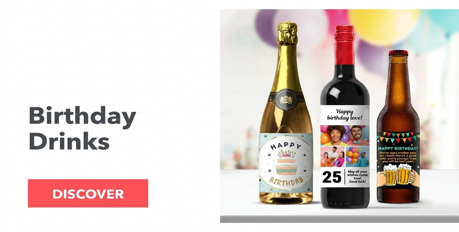 Personalisierte Getränke zum Geburtstag