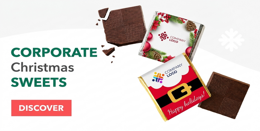 Weihnachtssüßigkeiten für Firmenkunden