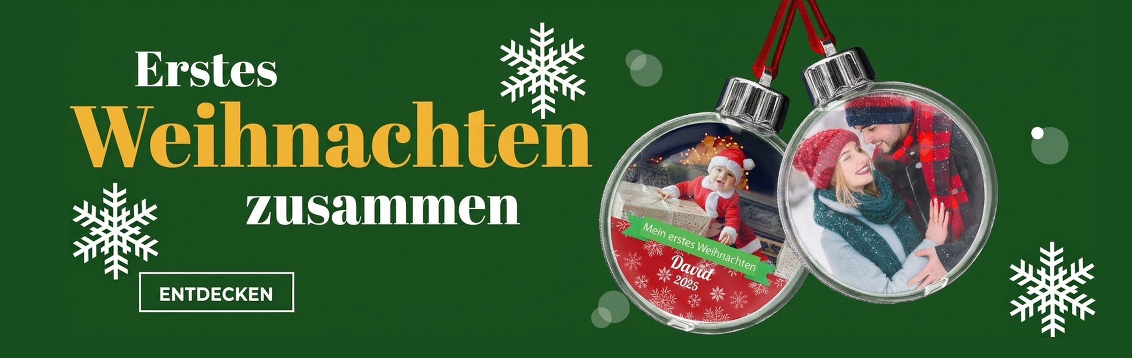 Geschenke für das erste Weihnachtsfest