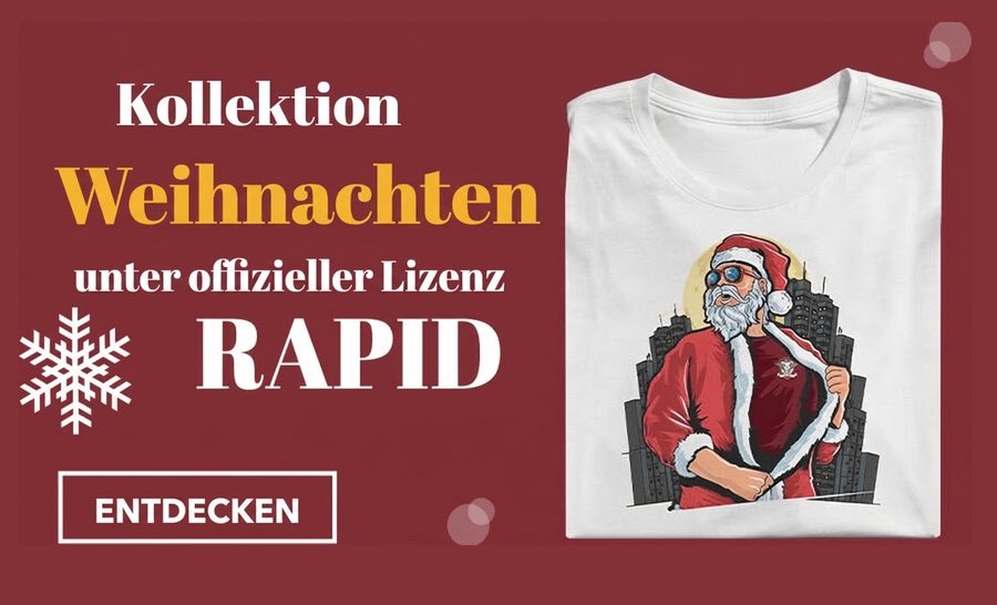 Personalisierte Weihnachtsgeschenke unter der offiziellen Lizenz des FC Rapid 1923