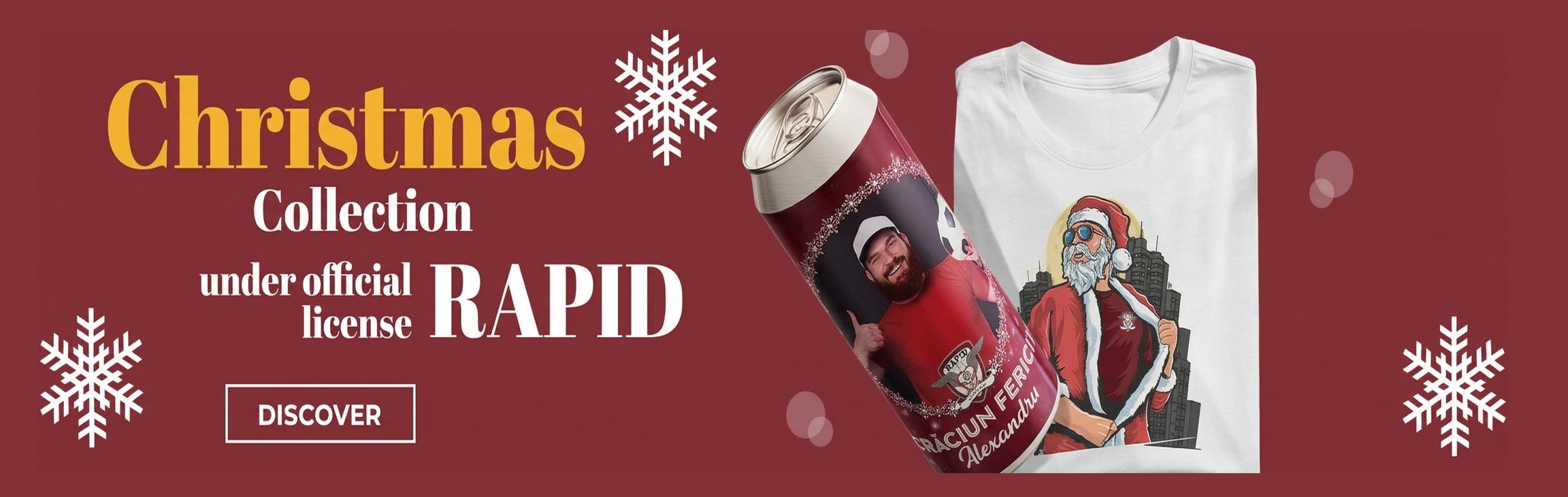 Personalisierte Weihnachtsgeschenke unter der offiziellen Lizenz des FC Rapid 1923
