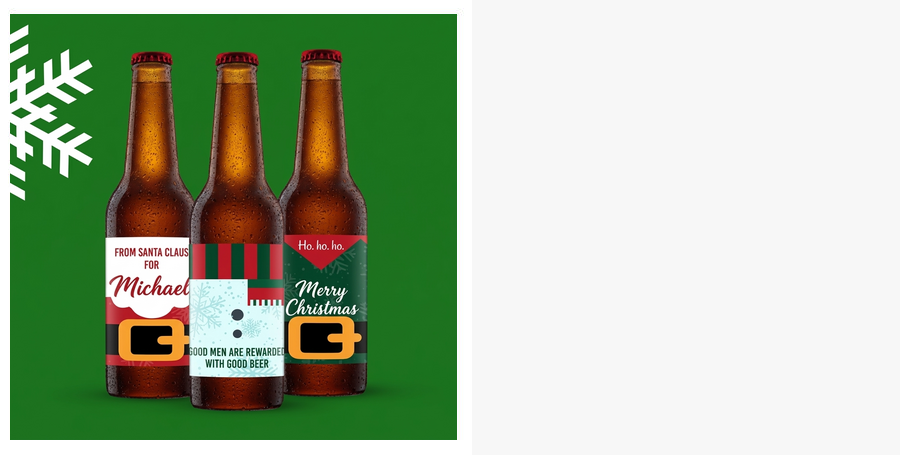 Personalisiertes Weihnachtsbier