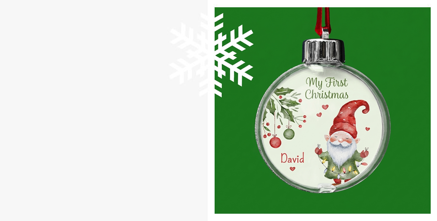 Personalisierte Weihnachtskugeln