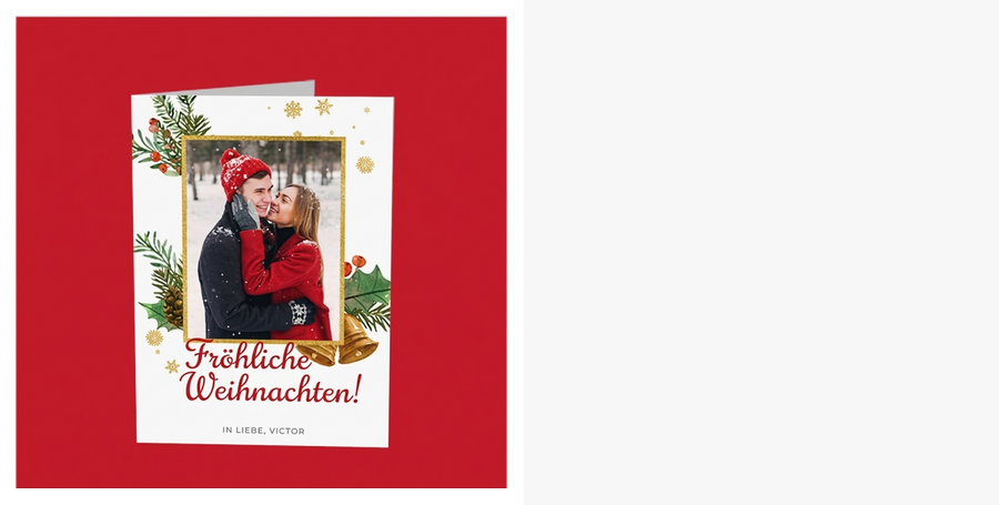 Weihnachts-Grußkarten und -Karten