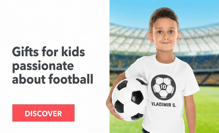 Geschenkkollektion für fußballbegeisterte Kinder