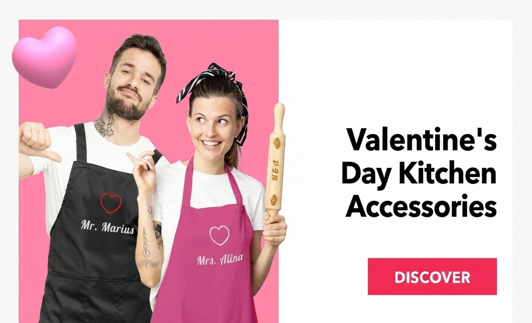 Küchenzubehör zum Valentinstag