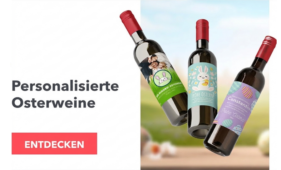 Personalisierte Weine zu Ostern