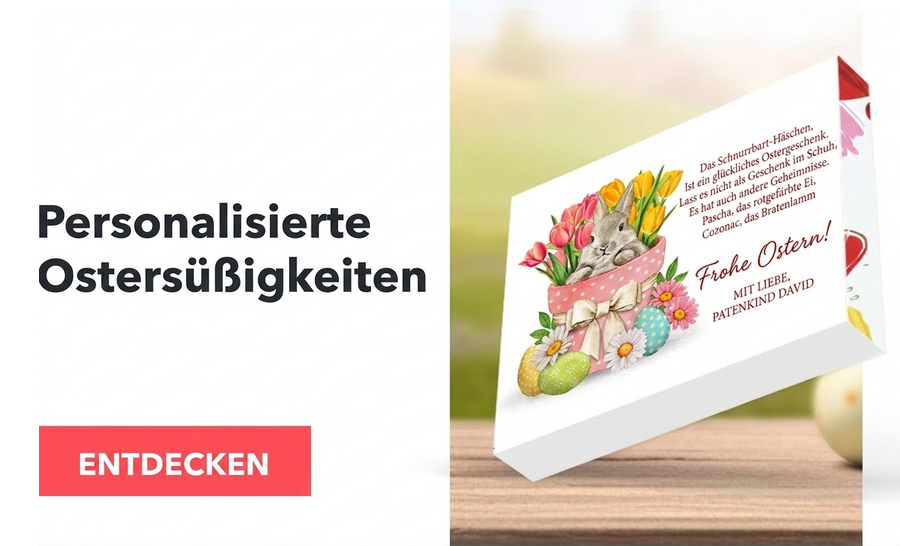 Personalisierte Süßigkeiten zu Ostern