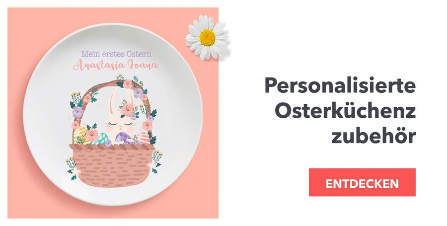 Personalisierte Küchenaccessoires zu Ostern