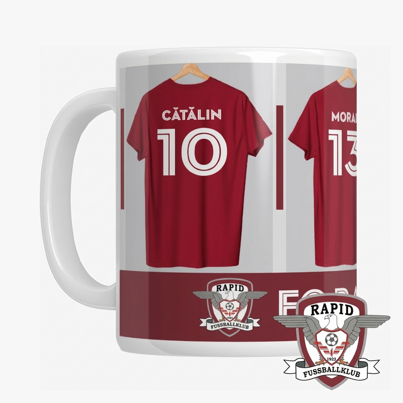 Personalisierte Tassen unter offizieller Lizenz – FC Rapid 1923