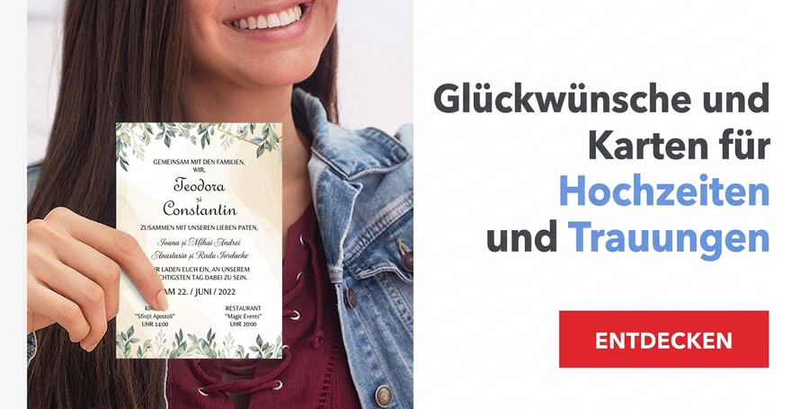 Grußkarten, Karten und Hochzeitseinladungen