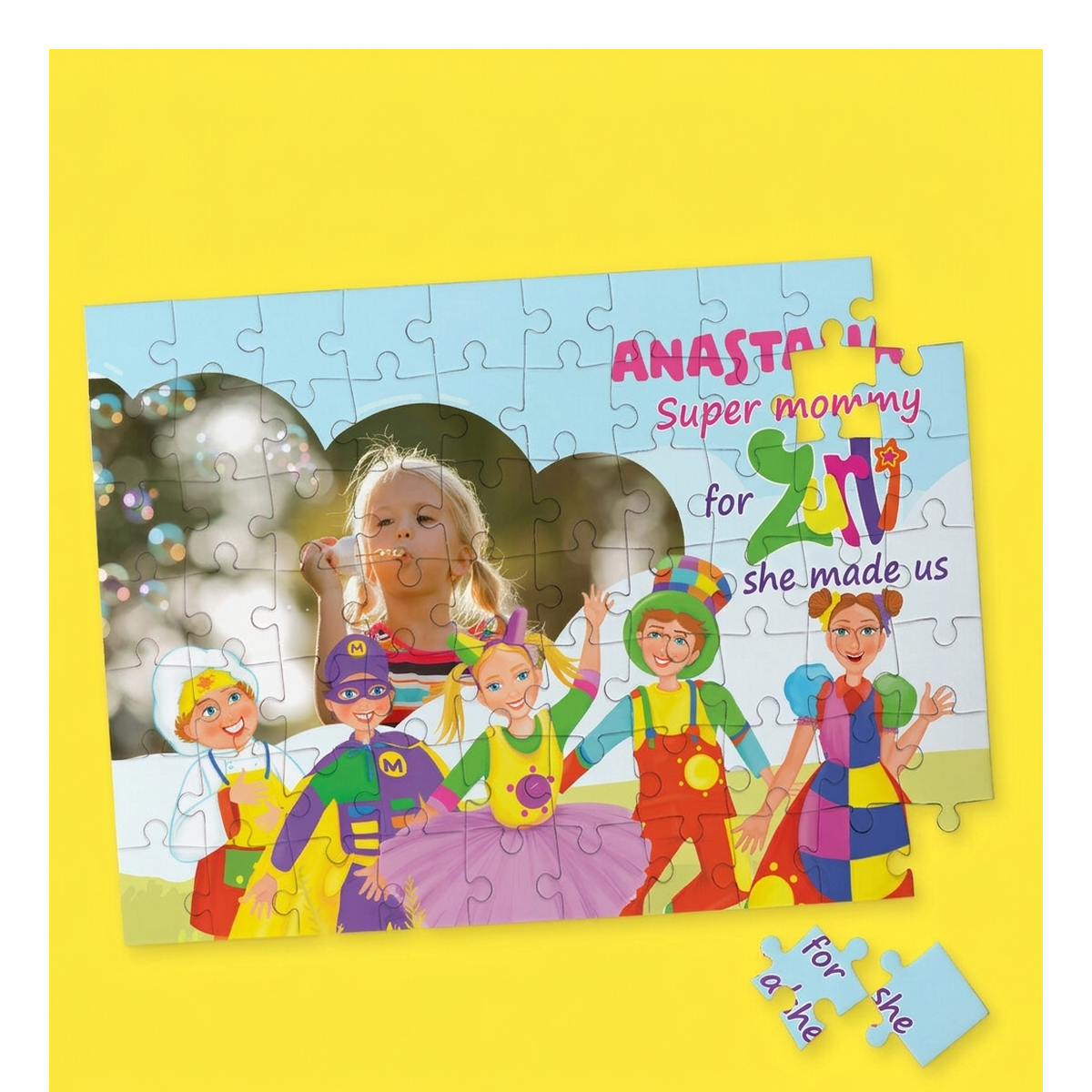 Personalisierte Puzzles unter offizieller Lizenz von „Gasca Zurli“