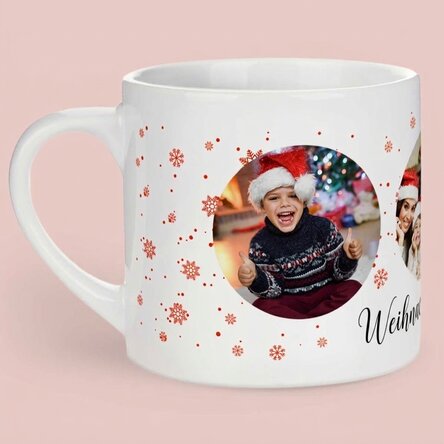 Personalisierter Kinderbecher mit 3 Fotos – Christmas Joy