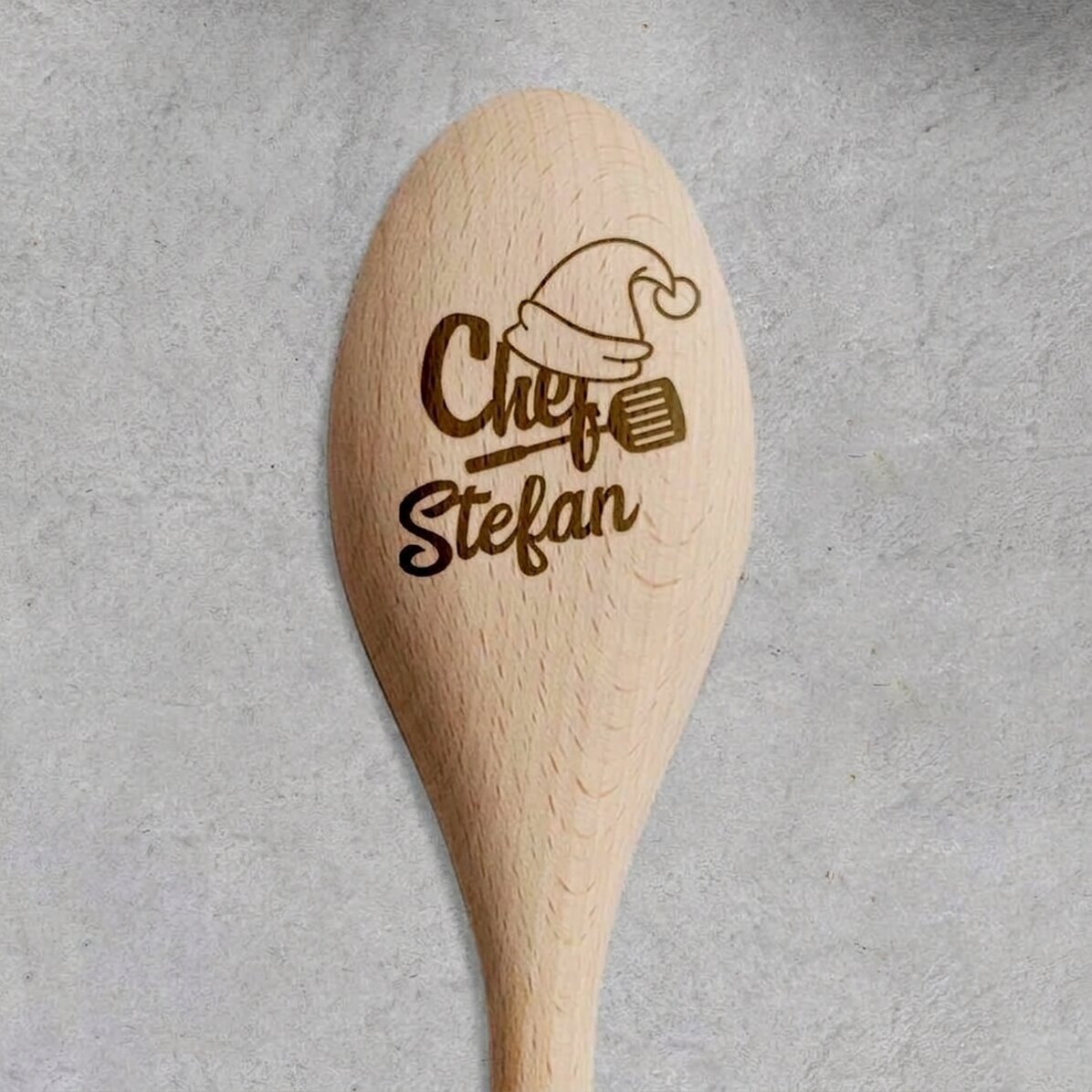 Personalisierter Holzlöffel – Christmas Chef