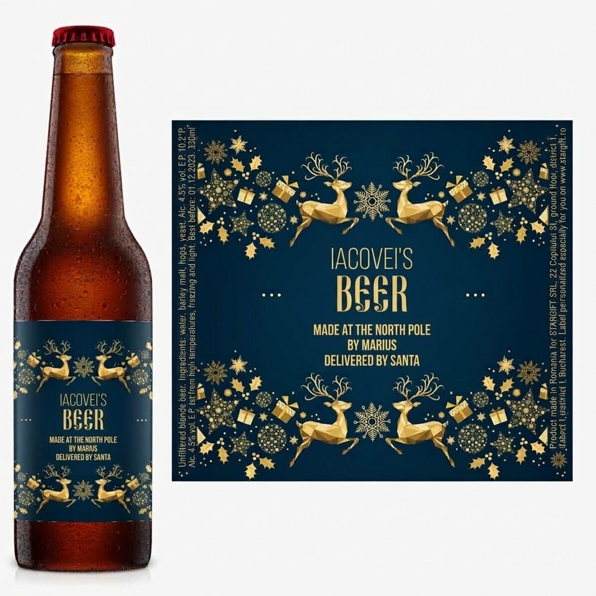 Bier mit individueller Beschriftung – Winterzauber
