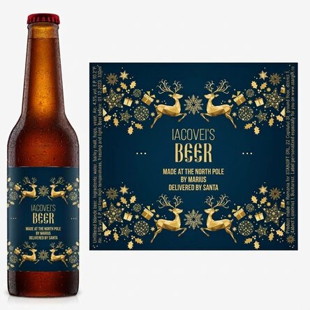 Bier mit individueller Beschriftung – Winterzauber