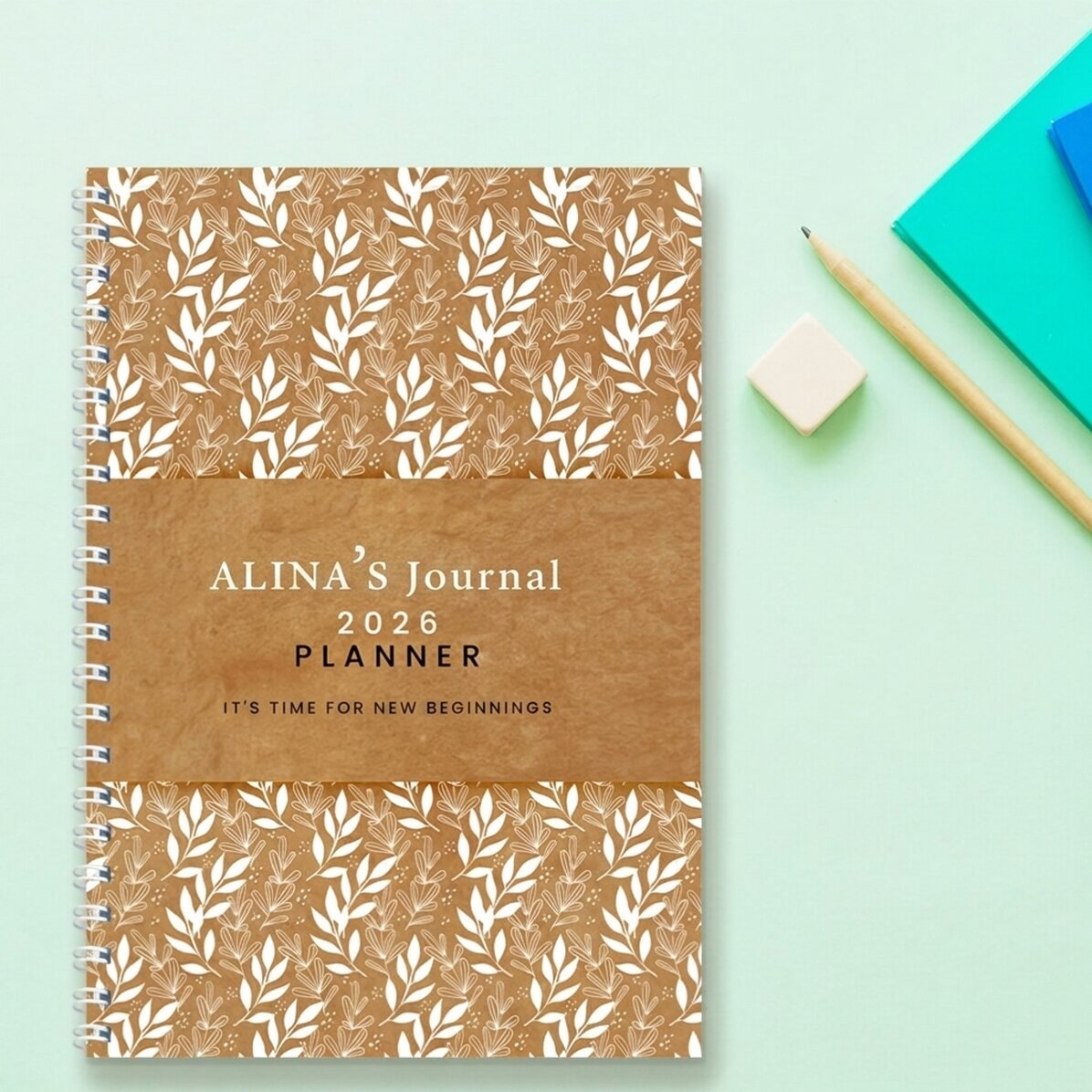 Personalisiertes Notizbuch mit Text – Planer