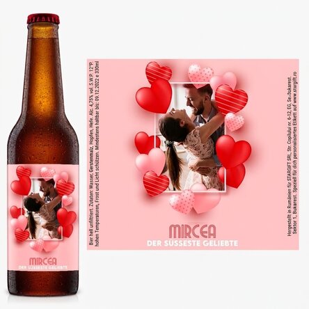Individuell gestaltetes Bier mit Text und einem Foto – Der süßeste Freund